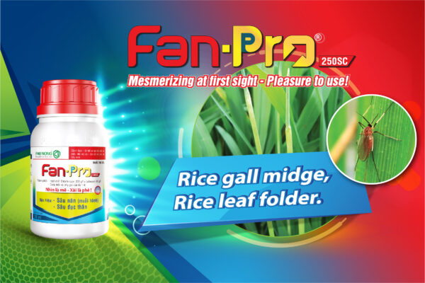 TVC FANPRO 250SC – SPECIALIZED CONTROL OF RICE GALL MIDGE (Orseolia oryzae), STEM BORERS